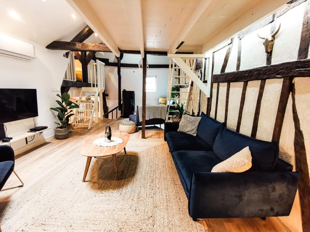 Ferienwohnung Loft Atypique Au Calme Avec Cour Privative Bourges Exterior foto